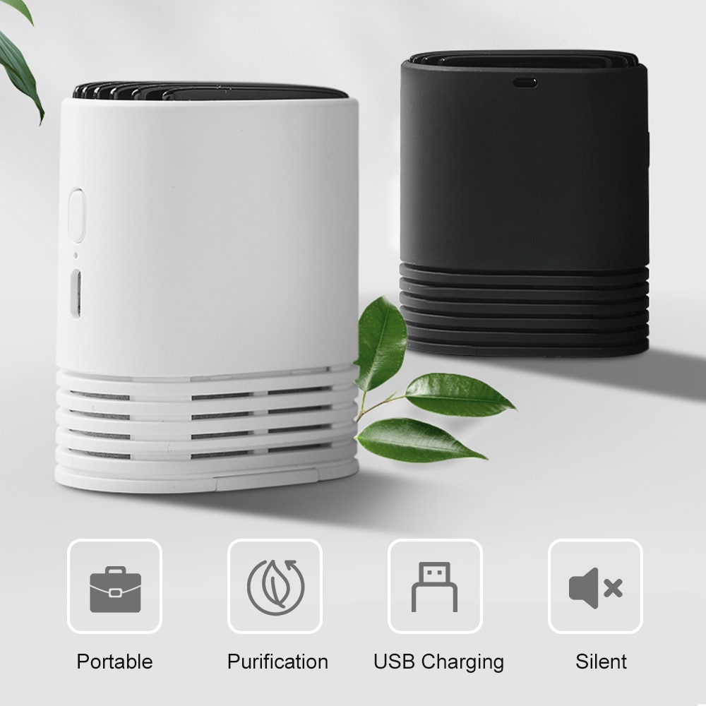 Portable Air Purifier PM2.5 Formaldehyde Removal Necklace Mini Air Freshener Air Cleaner USB Rechargeable Negative Ion Generator