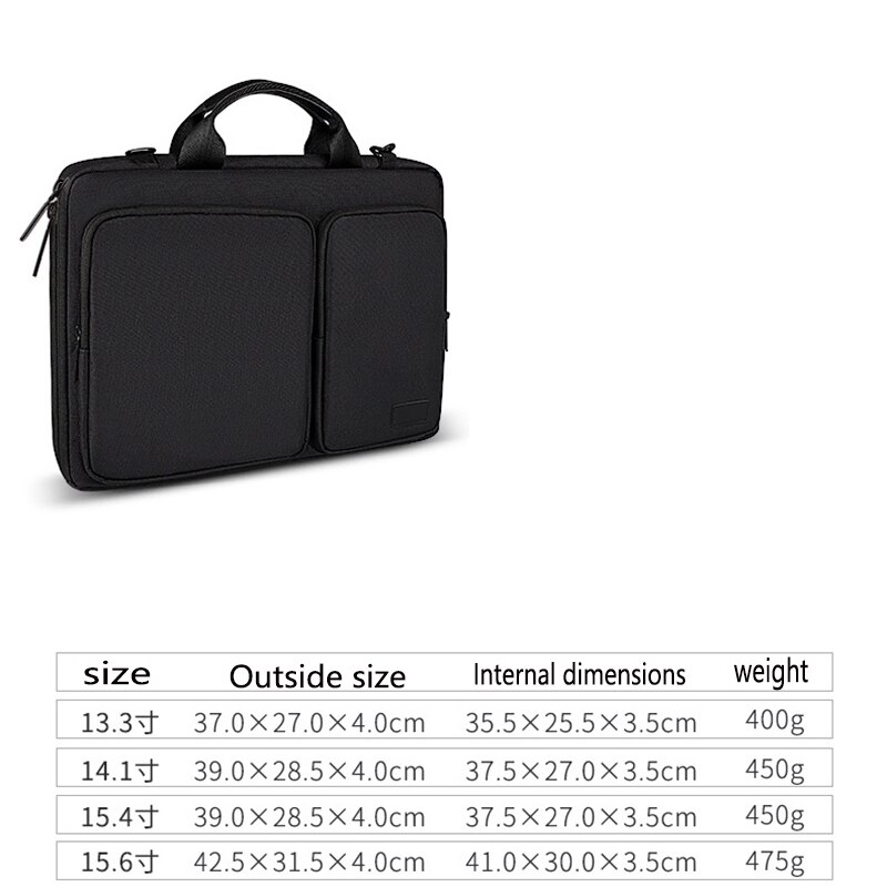 Oyixinger Briefcase Unisex Laptop Bag For Macbook Huawei Pro 13.3-15.6Inch Casual Solid Handbag Portable Business Bags