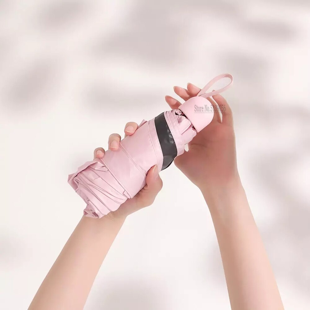 Xiaomi mijia konggu soligt paraply icke-automatisk femvikt belysning paraply män kvinnor anti-uv bärbart strandparasoll