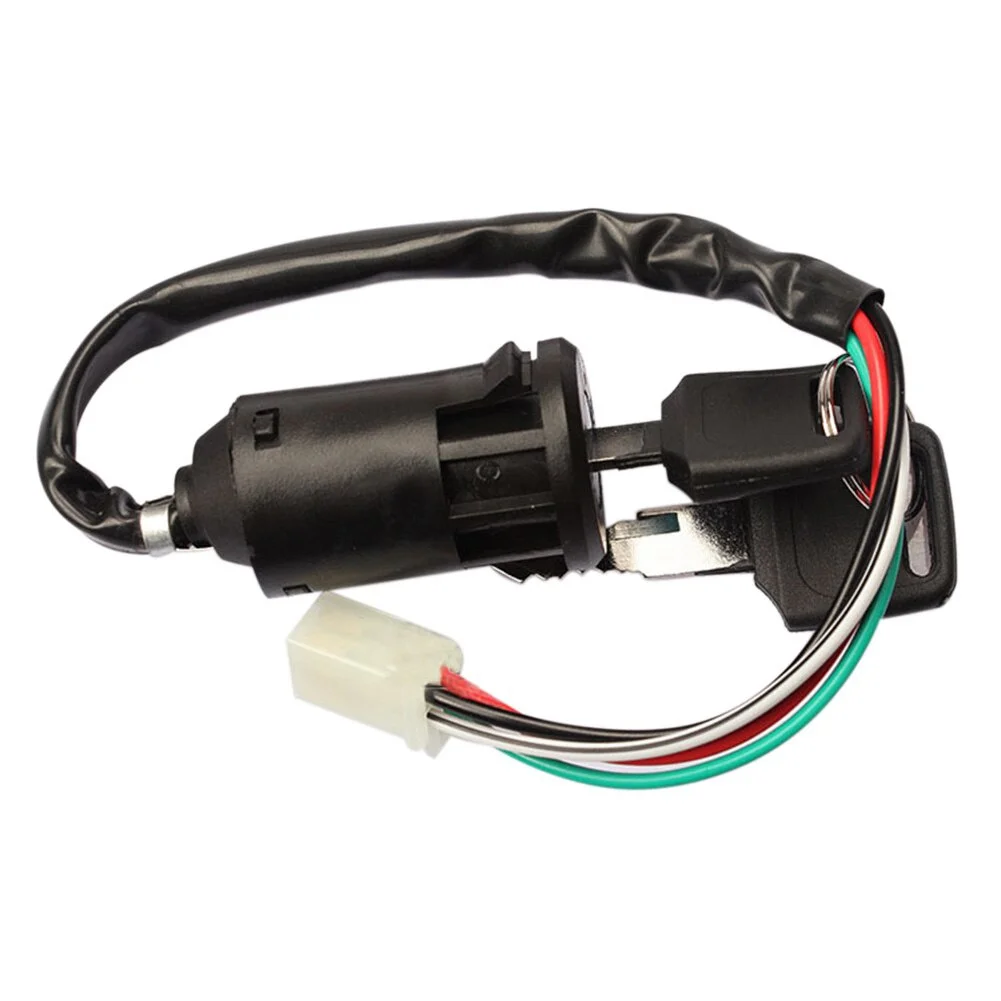 Universal Ignition Switch Three Power Cable Key Lock for Auto Motocross Electric Bicycle Scooter Battery Lock Switch