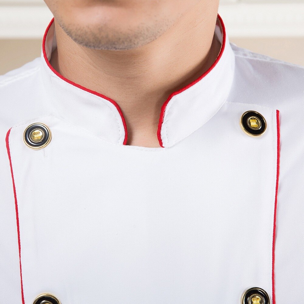 Cooks Kitchen Jacket Adult Chef Uniforms Female Restaurant Chefs Apparel Ladies Chefwear Embroidered Dragon Plus Size B-5916