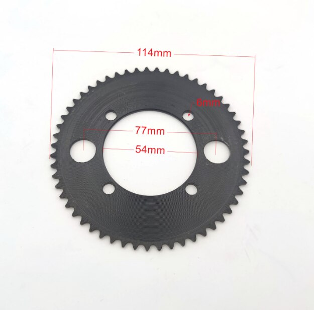1 stk 25h 65t tannhjulskjedehjul 54mm til lommesykkel mini atv quad e-scooter sykkel motorsykkel del: Stil b