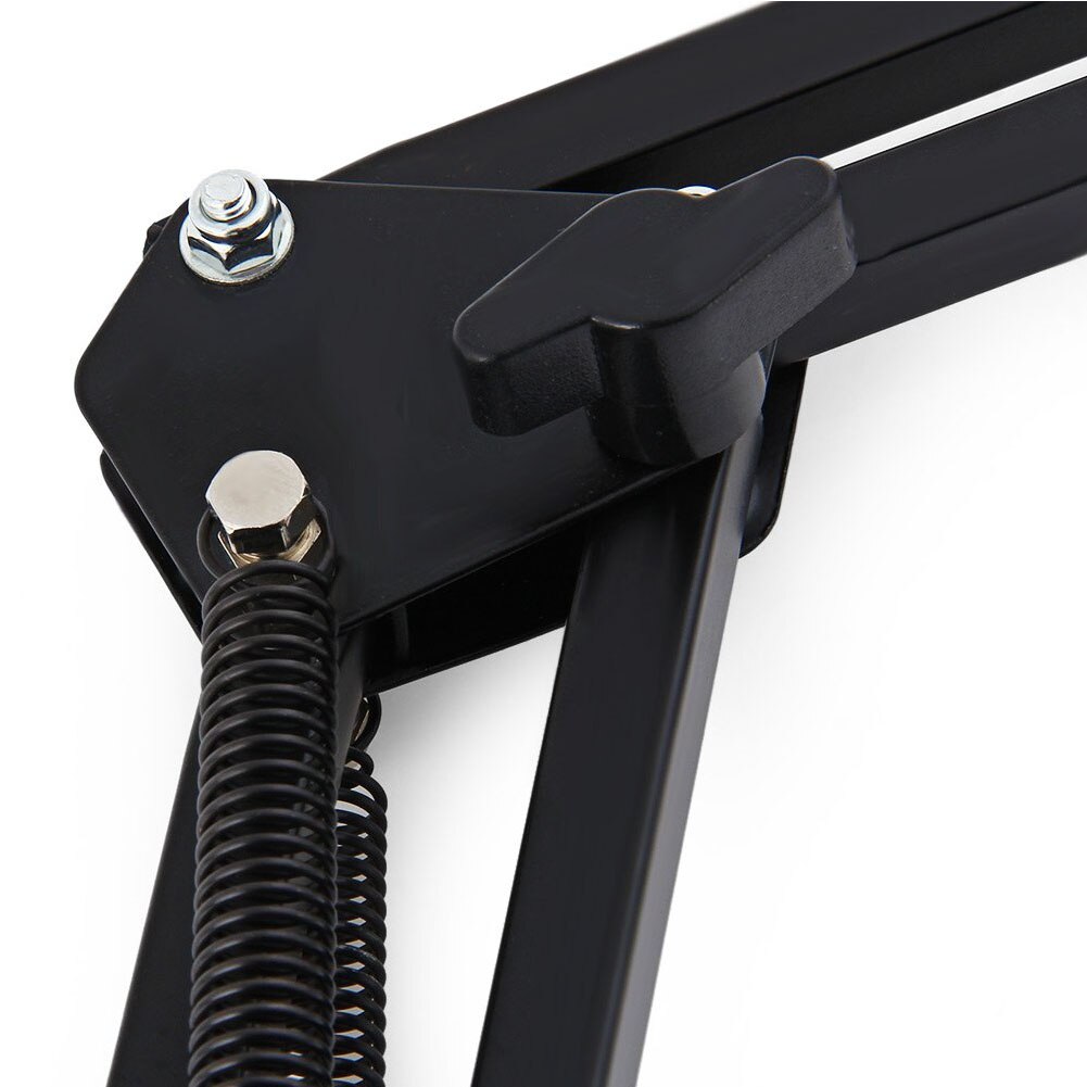 360 Degree Rotation Scissor Arm Holder Suspension Boom Metal Practical Clamp Multipurpose Easy Install Desktop Microphone Stand