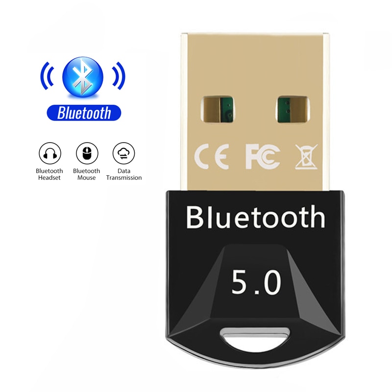 USB Bluetooth 5.0 Bluetooth 5.0 Adapter Receiver Wireless Bluethooth Dongle 4.0 Music Mini Bluthooth Transmitter For PC Computer