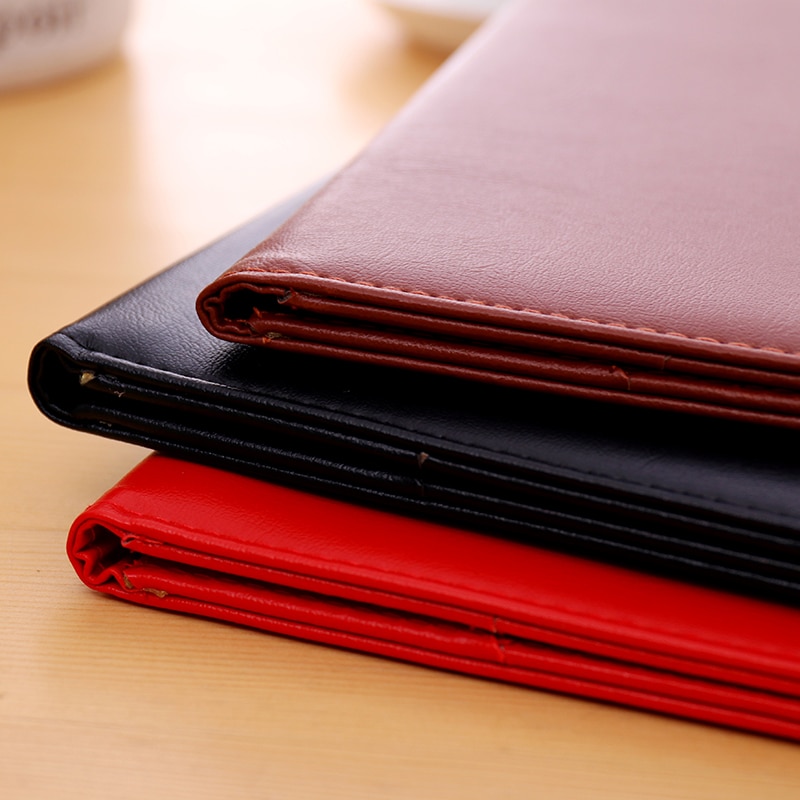 Pu läder urklipp stor  a4 kontor padfolio filer papperstavla möte signering dokument tavla