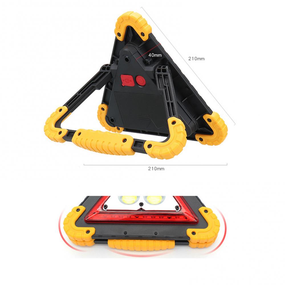 Led Parkeer Veiligheidswaarschuwing Teken Auto Driehoek Vorm Opvouwbare Outdoor Wandelen Waarschuwing Nood Werklamp Voor Voertuig