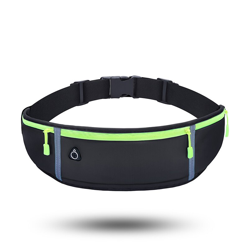 Ultradunne Mode Taille Tas Waterdichte Reizen Toevallige Run Klim Zak Sport Taille Verpakking Zomer Unisex Reflecterende Telefoon Tas: Bruin