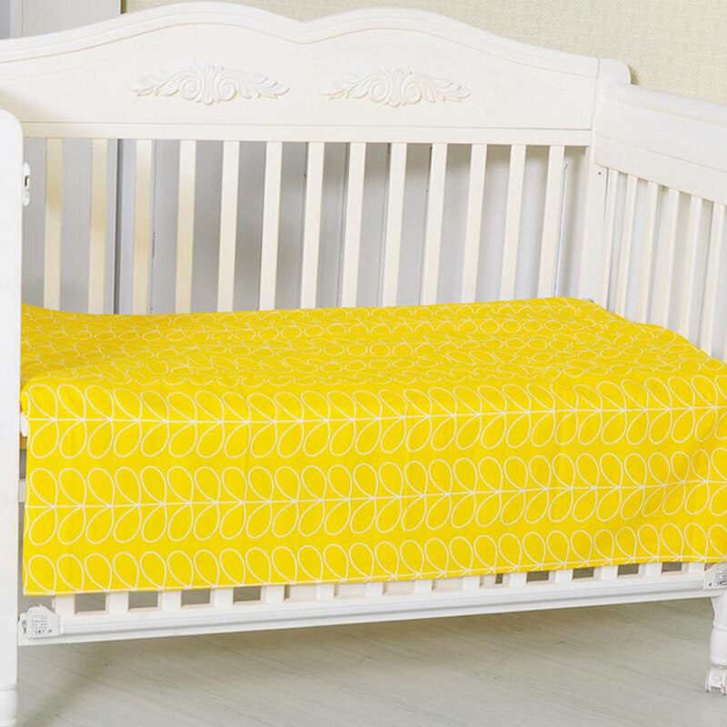 Nyfødte baby sengelinned sengetøj ark krybbe beskyttelse madras lagner blød 100%  bomuld tegneserie print 140*70cm bwz 002