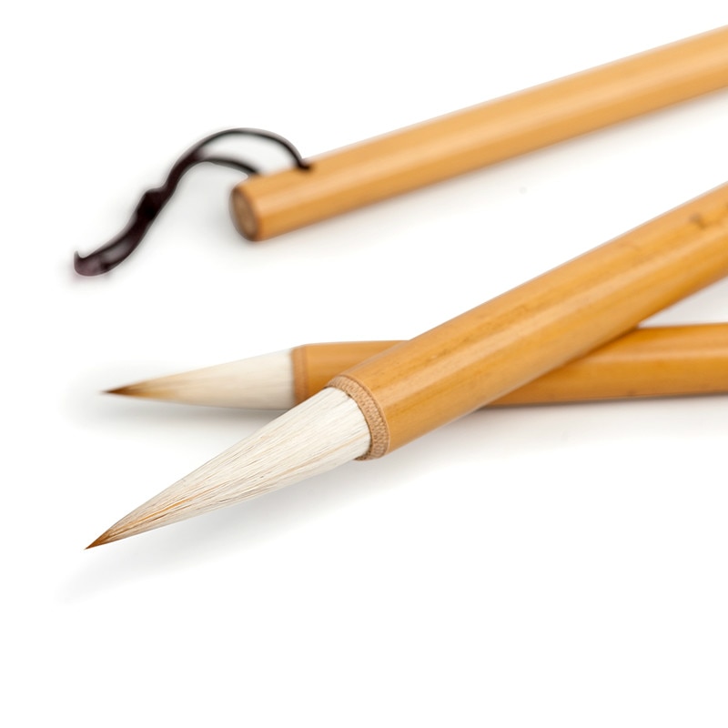 Pinceles de caligrafía china juego de bolígrafos de pelo de lana Bai Yun cepillo de escritura Regular de pelo múltiple pincel de pintura tradicional china