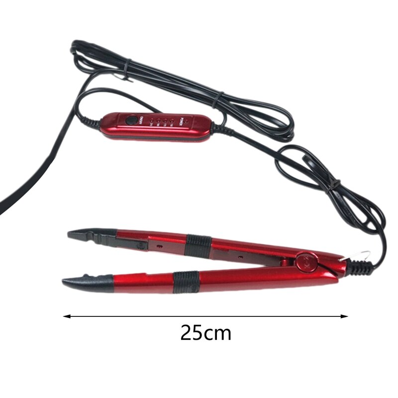 -Hair Extension Tool Hair Extension Fusion Iron Connector Keratin Bonding Tools Adjustable Temperature Fusion Heat Connector