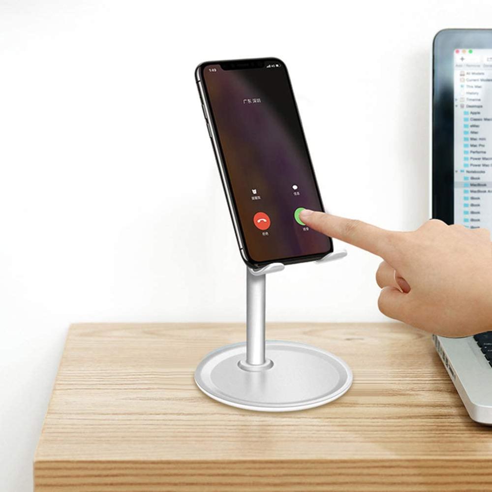 Phone Stand Adjustable Tablet Mobile Cell Phone Stand Dock Holder Desktop Stand for Phone 11 Xs Xs Max XR Desktop Phone Holder
