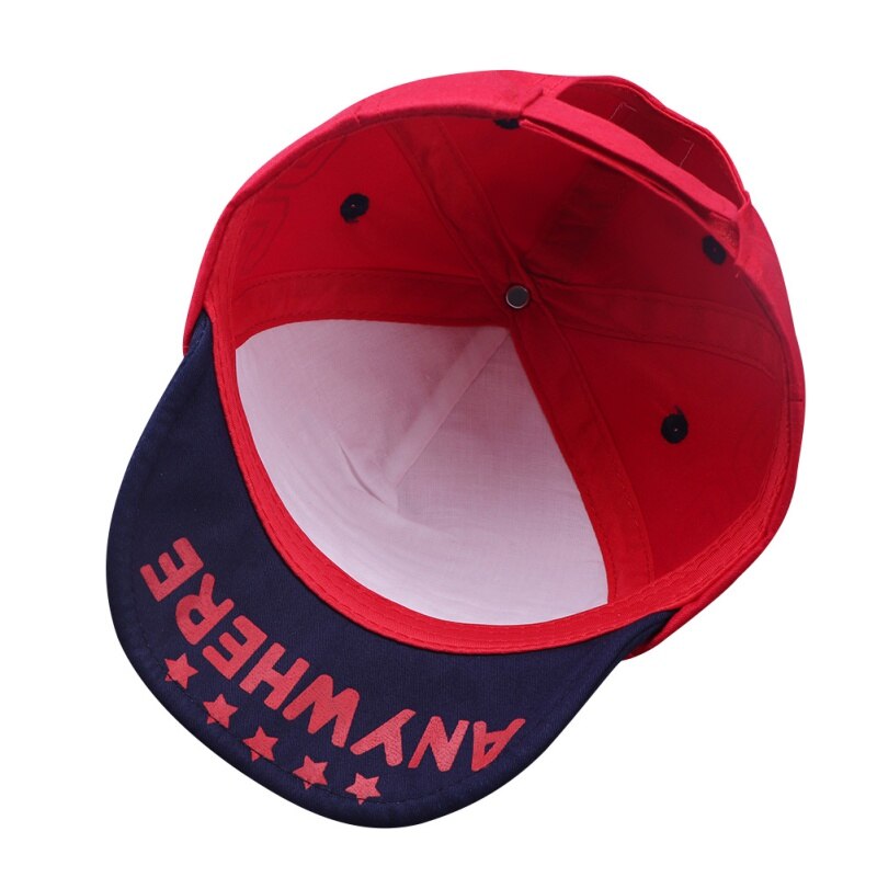 Kids Adjustable Ball Hat Baby Girl Cute Baseball Cap Breathable letter Embroidery Visors Hats