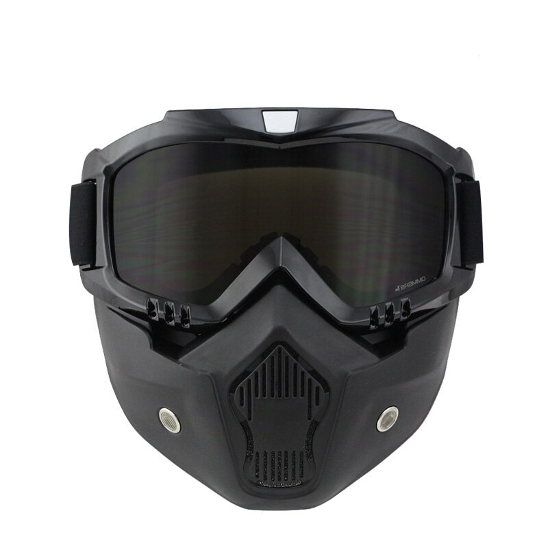 Motorcykel retro hjelm åben ansigt hjelm goggle maske vintave maske cross hjelm goggle moto capacete casco casque