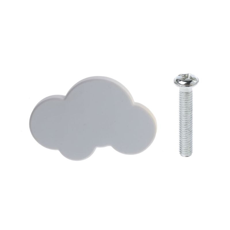 freundlicher Zimmer Knöpfe Weiche Gummi Griffe Sterne Mond Wolke Möbel Schublade Zieht E7CB: 4