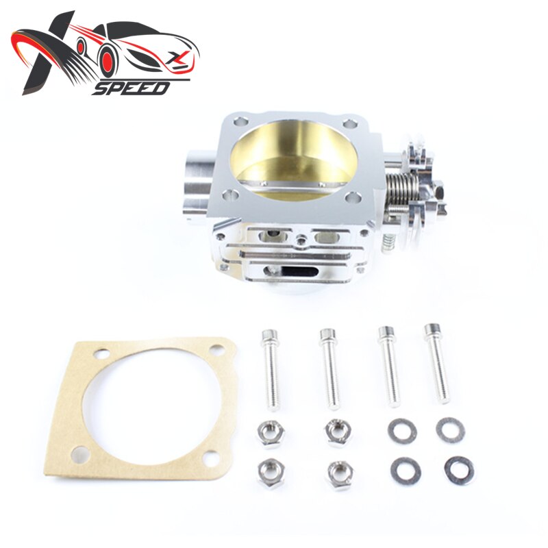 For EVO 1 2 3 4G63 Throttle Body Mitsubish i Lancer 70mm Intake Manifold Aluminum XXTBMBEVO123SL
