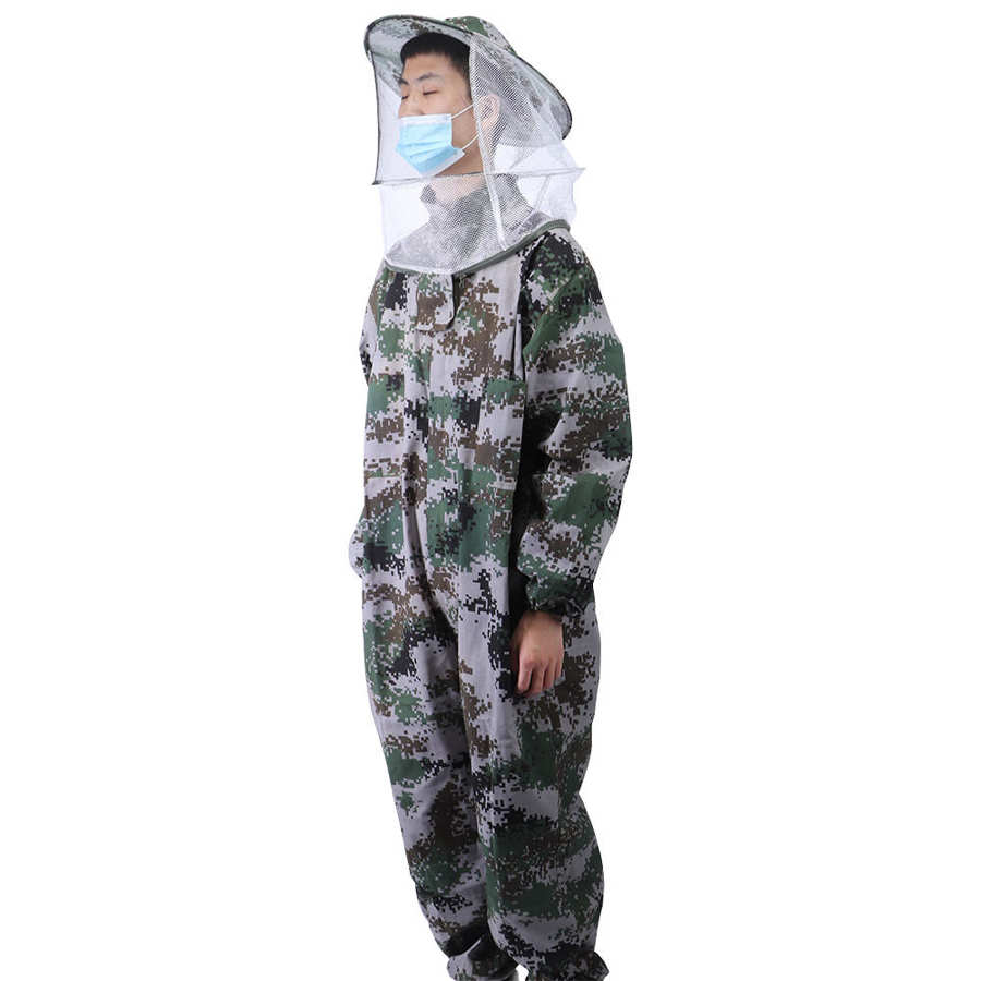 Outdoor Beekeeping Clothing Beekeeping Protective Suit Anti Bee Biting Nylon Mesh Beekeeping Suit Bee Clothing Clothes Supplies