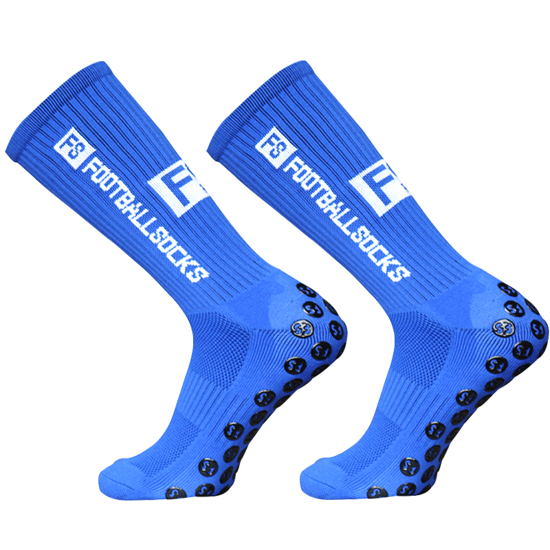 Sports Anti Slip Soccer Socks Cotton Football Men Grip Socks calcetas antideslizantes de futbol: Neon