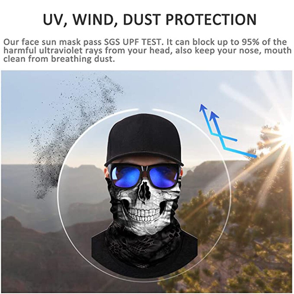 Fahrrad Skelett Masken Ski Schädel halb Gesicht Maske Geist Schal Multi benutzen Nacken Geist Halbe Gesicht Maske Maske Mascarillas Deportiva # M