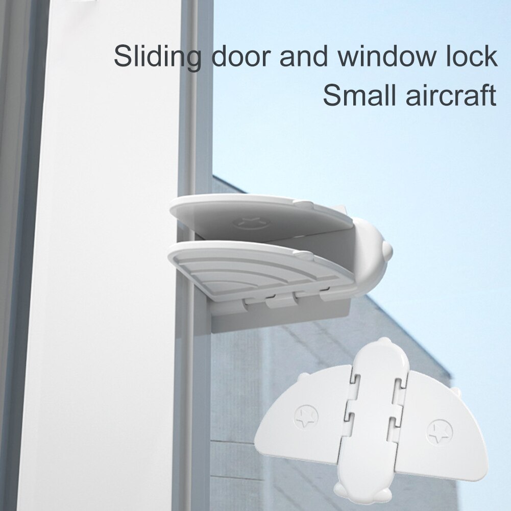 3pcs Safety Sliding Door Lock Home Cupboard Closet Stopper Wardrobe Latch Baby Proof For Child Self Adhesive Glass Window School