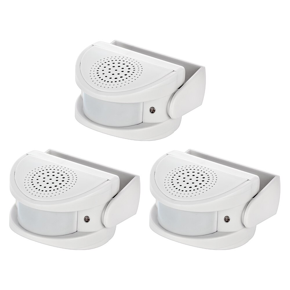 Fuers 32 Songs Wireless Guest Welcome Chime Alarm Door Bell PIR Motion Sensor for Shop Entry Security Protection Alarm Doorbell: 3 pcs