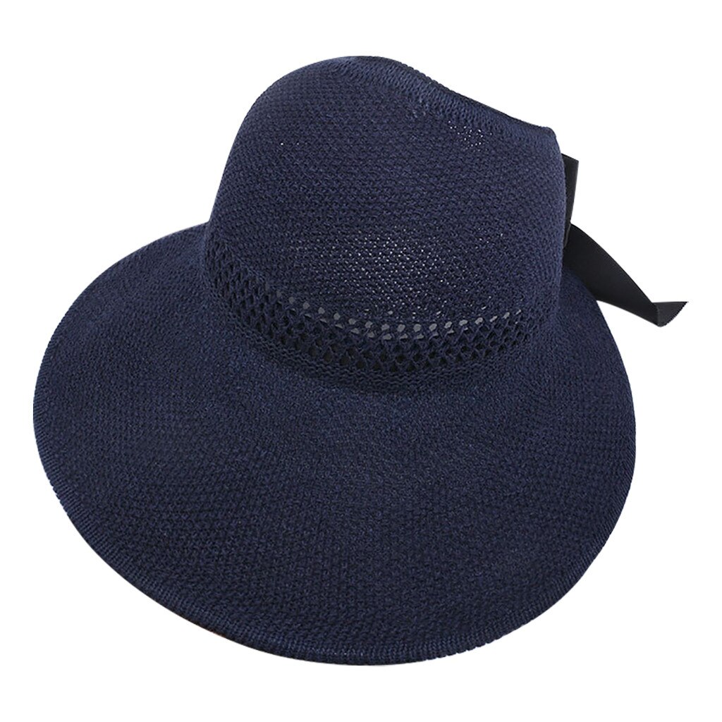 Las señoras de las mujeres de verano Sombrero Floppy playa protector solar ciclismo ajustable gorro Sombrero de paja de de y de Sombrero: F