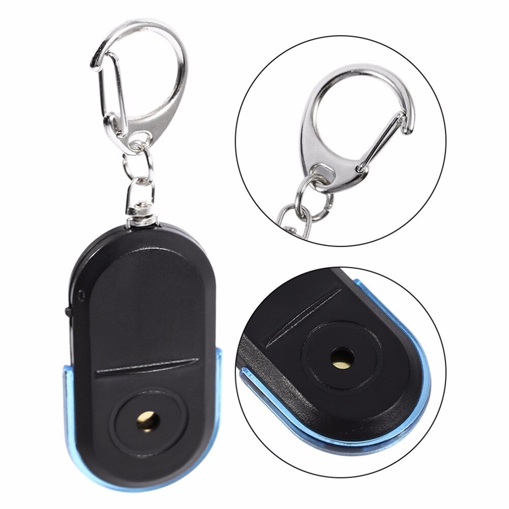 Anti-Verloren Alarm Key Finder Locator Sleutelhanger Whistle Sound Met LED Licht Mini Anti Verloren Sleutel Finder Sensor