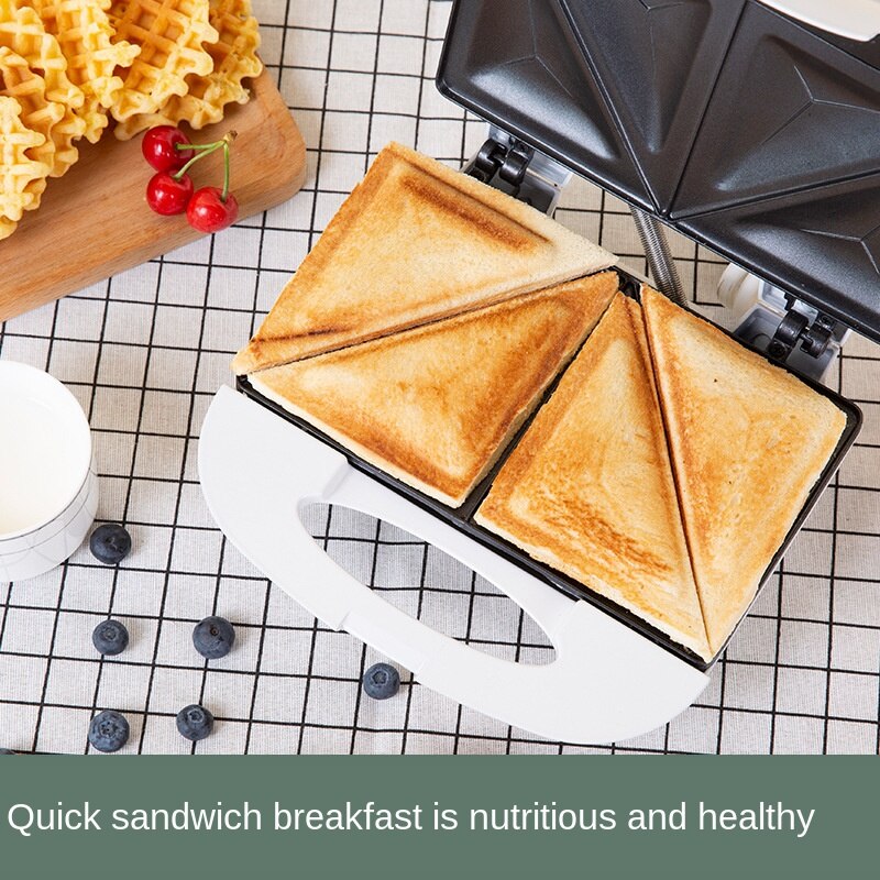 Sandwich Machine Light Breakfast Machine Multi-Function Fully Automatic Machine Household Double Side Heating Mini Bread Maker