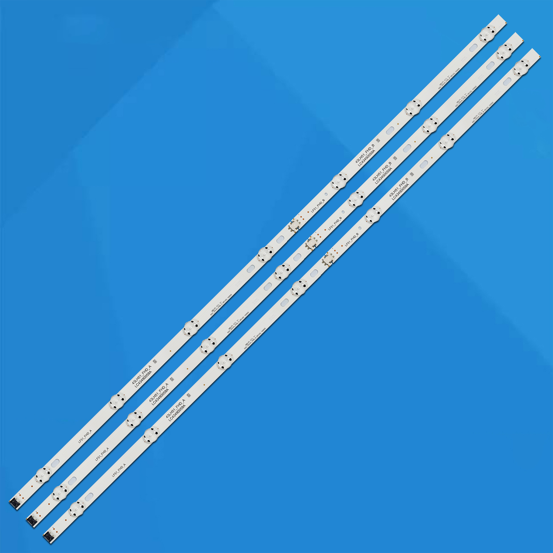 Faixa de luz de fundo led 7 lâmpadas para innotek 17y 43 polegadas-tipo a 43uj6300 43uj6307 43lj594v hc430dun ssc_43lj61_fhd 43uj630v 43uj634v