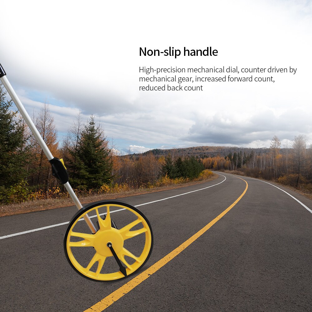 Walking rangefinder Collapsible Mechanical Distance Measuring Wheel Handheld Wheel Range Finder Distance Measuring Tool Machine