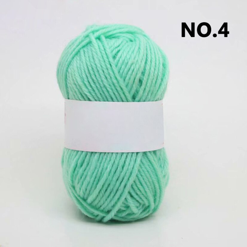 25g Soft Acrylic Yarn Knitting Crafts Soft Yarn Colorful Craft Baby Wool Knitted Diy Hand Made Doll Cloth Sweaters Yarn Balls: 4