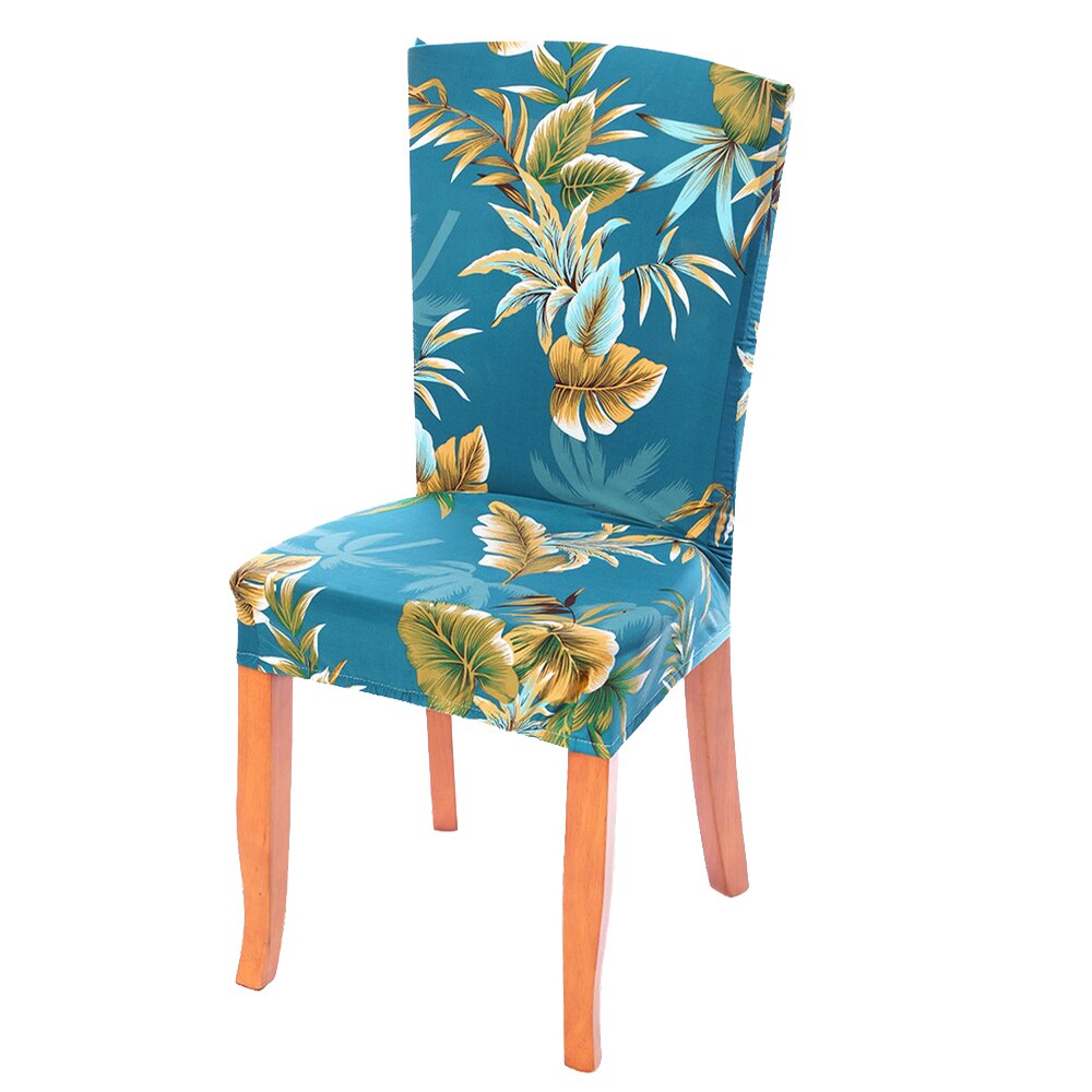 Elastische stoelhoes bloemen stretch print stoelhoezen voor bruiloft eetkamer spandex kantoor banket housse de chaise: 3