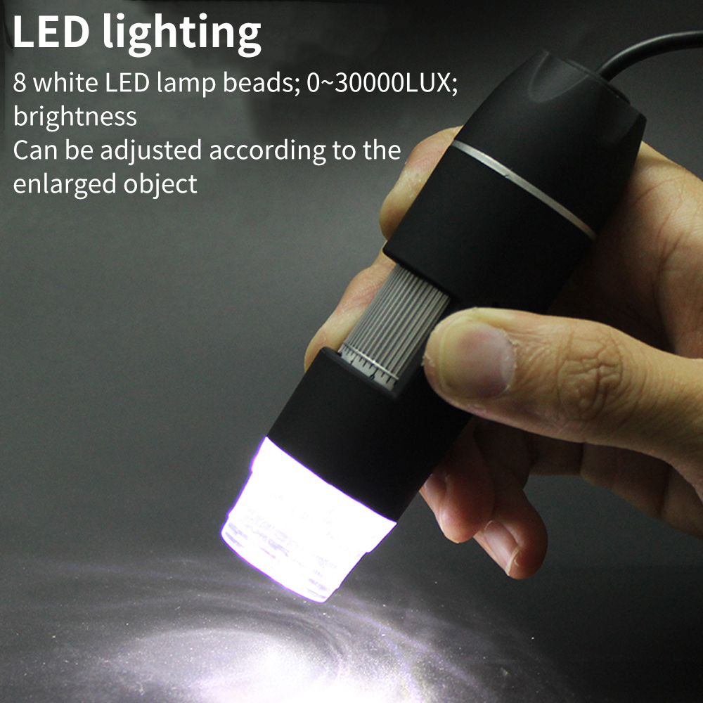 LUXIANXI Microscope électronique numérique 500X pour soudage réparation téléphones portables outil à main LED éclairé Zoom loupe