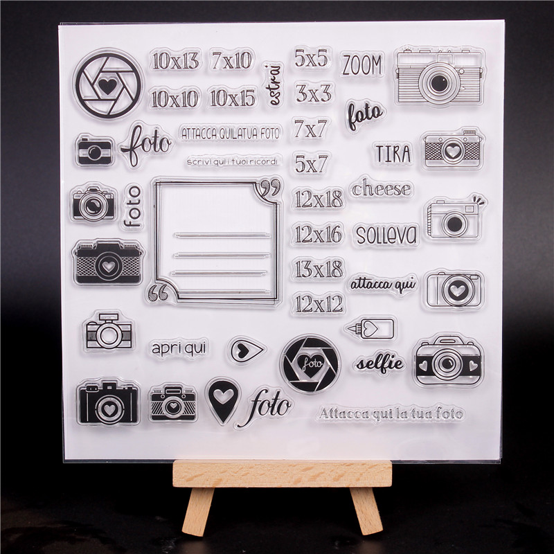 Rubber Silicone Clear Stamps for Scrapbooking Tampons Transparents Seal Background Stamp Card child Making Making Diy camera