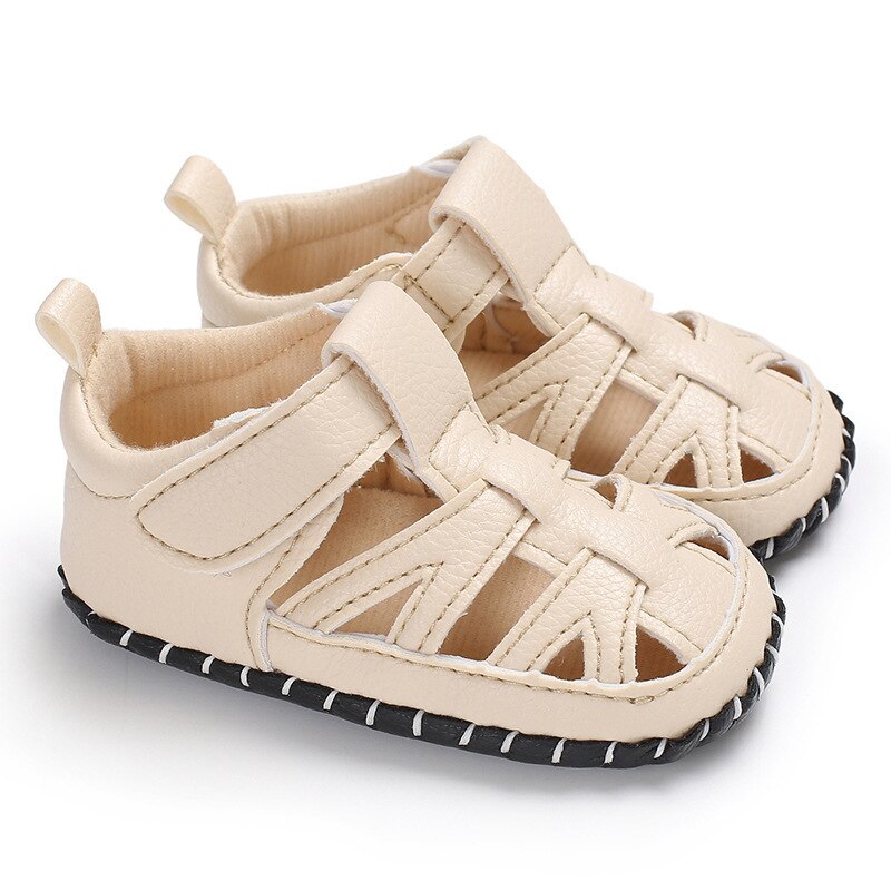 Raise Young PU Leather Summer Baby Boy Sandals Breathable Non-slip Hollow Newborn Toddler Shoes Infant Footwear 0-18M