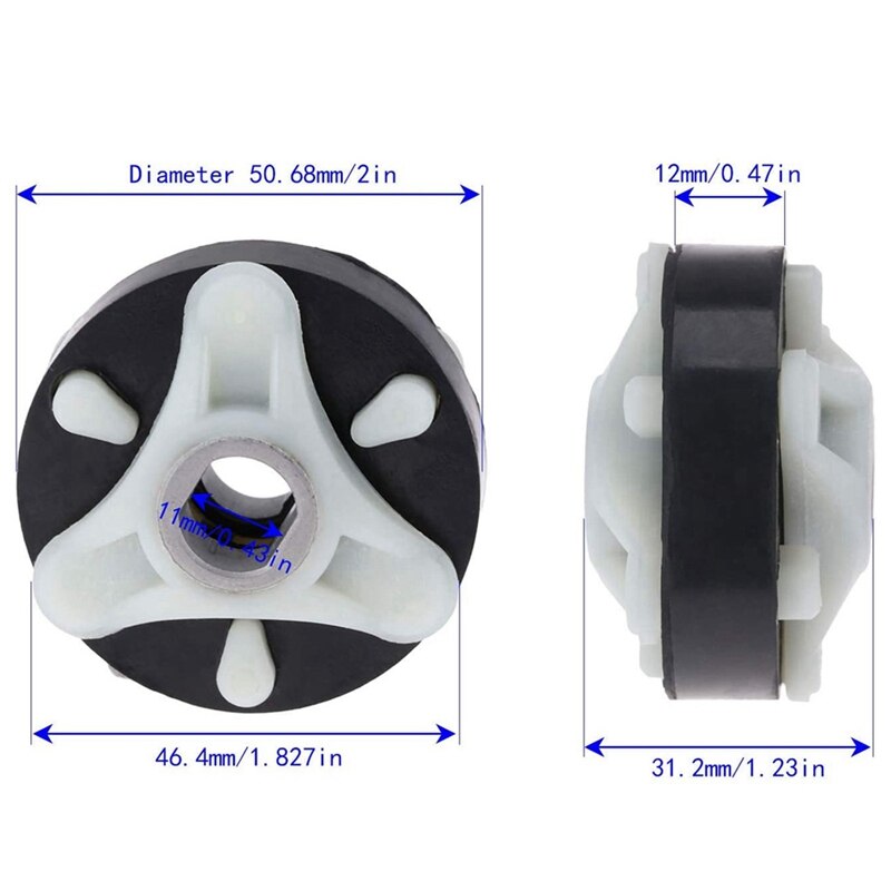 3- pack  of 285753a motorkoppelingsset, vervang  ap3963893, 1195967 vervangingen voor whirlpool, kenmore, kitchen aid