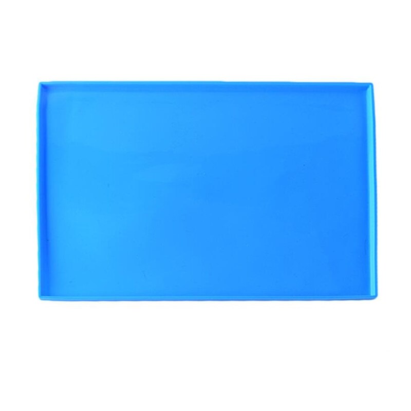 Kleurrijke Silicone Roll Mat Bakken Tapijt Mat Nonstick Cake Roll Mat Cakevorm Pad Keuken Bakplaat Bakken Gebak Gereedschap: Blauw