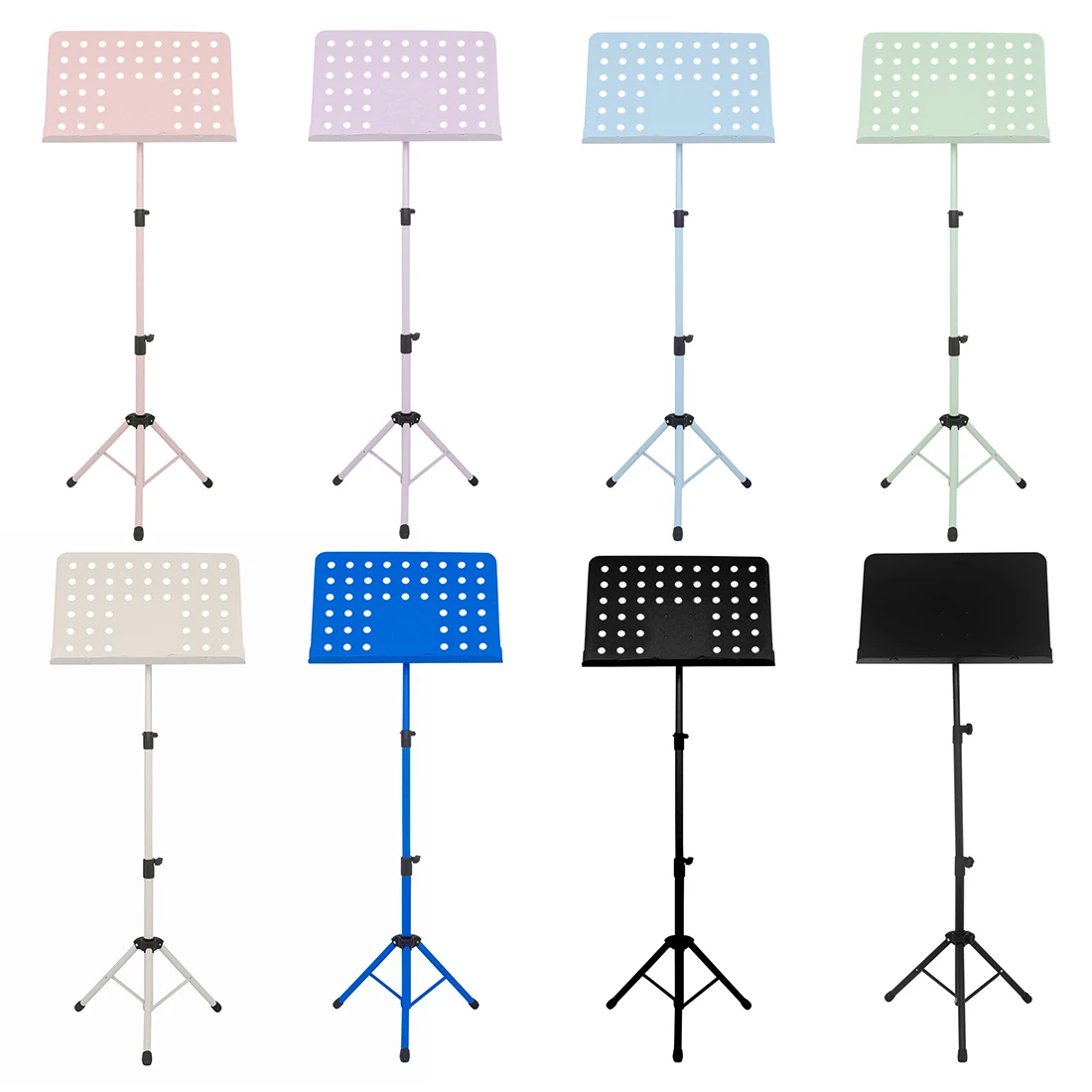 Notenständer, zusammenklappbar, Notenständer, Stativhalter, Aluminiumlegierung, faltbarer Notenständer für Gitarre, Violine, Klavier
