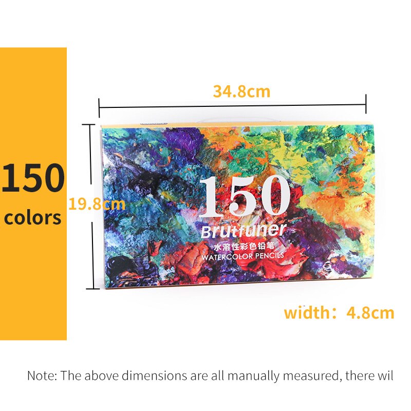 47/72/120/150/180 Kleuren Vette Kleurpotlood Artistieke Kleur Lood Borstel Schets Hout Potloden Set Hand geschilderde Schoolbenodigdheden: 150 colors