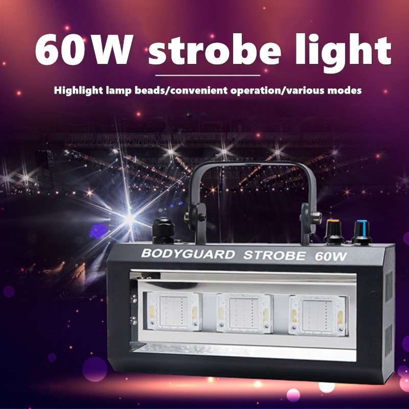 DJ Disco Club Prom Stage Lighting LED DMX512 Flash Strobe Light Burst Flash