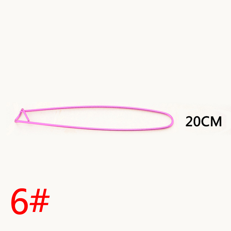 6 sztuk szydełka igieł robić robienia na drutach błyszczące aluminium przędzy uchwyt bezpieczeństwa szpilki robić robienia na drutach pojęcia lub szydełka posiadacze dekoracyjne: 20cm