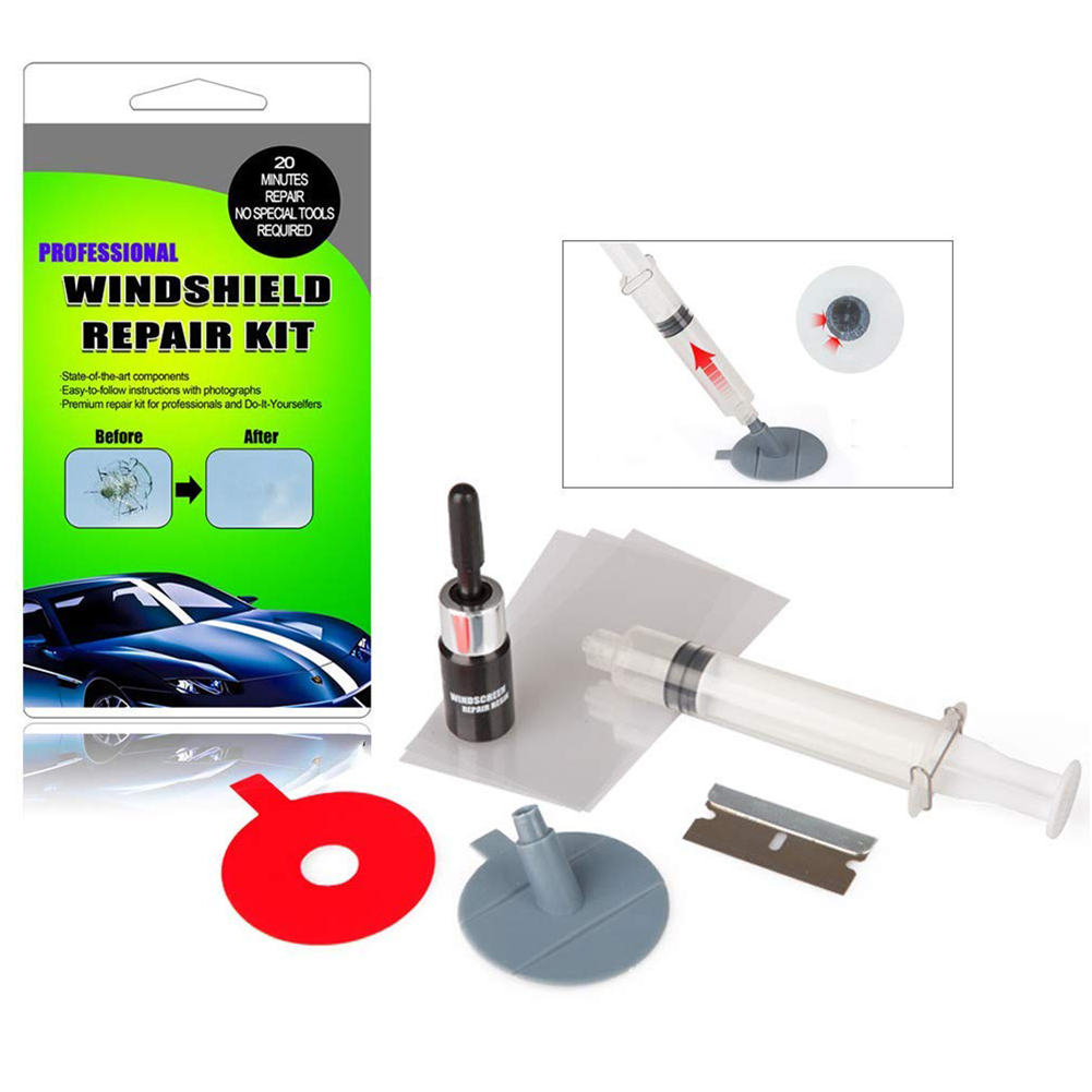 Voorruit Reparatie Kits DIY Autoruit Reparatie Tools Glas Kras Voorruit Crack Herstellen Voor Fix Auto Window Glas Kras