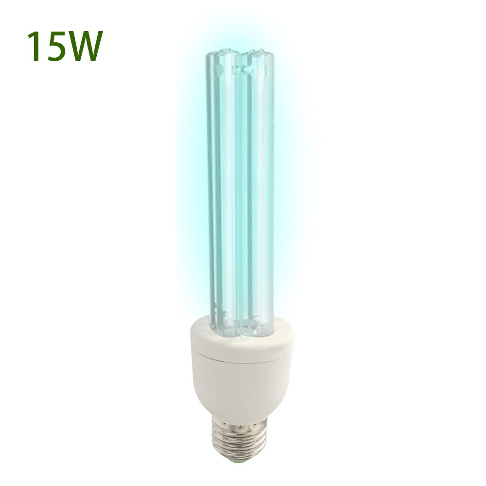 15w 25w UVC Sterilization Germicidal Bulb 110v 220v E27 E26 UV Lamp Clean Quartz Light With Timer remoter for 20m² 30m² Room: 15W / 110V