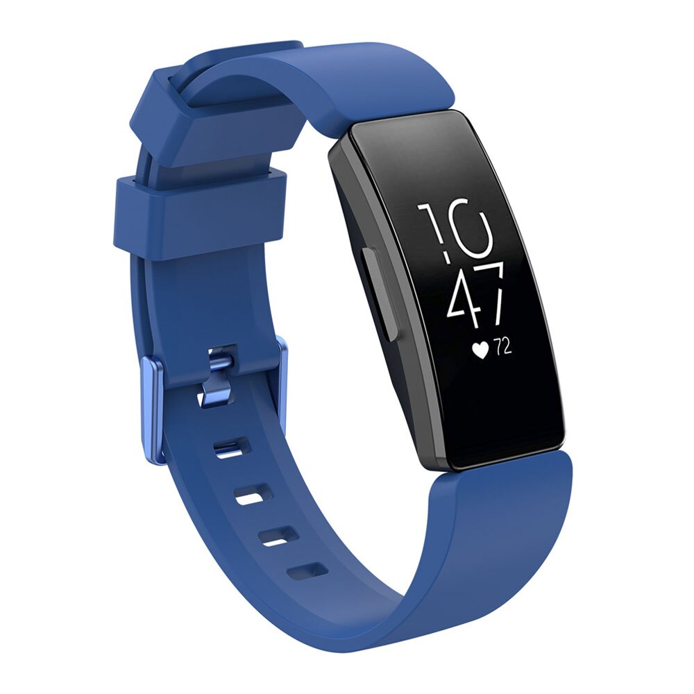 Silikon Sport Band Für Fitbit inspirieren HR Smartwatch Armbinde Ersatz Band Für Fitbit Inspirieren Armbinde Zubehör: dunkel Blau / Pro inspirieren S Größe