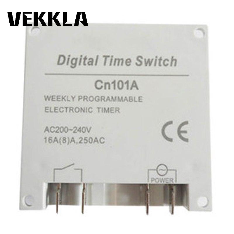 Timer  ac220v-240v 16a lcd digital programmerbar kontrol power timer tidskontakt måleværktøj  h8