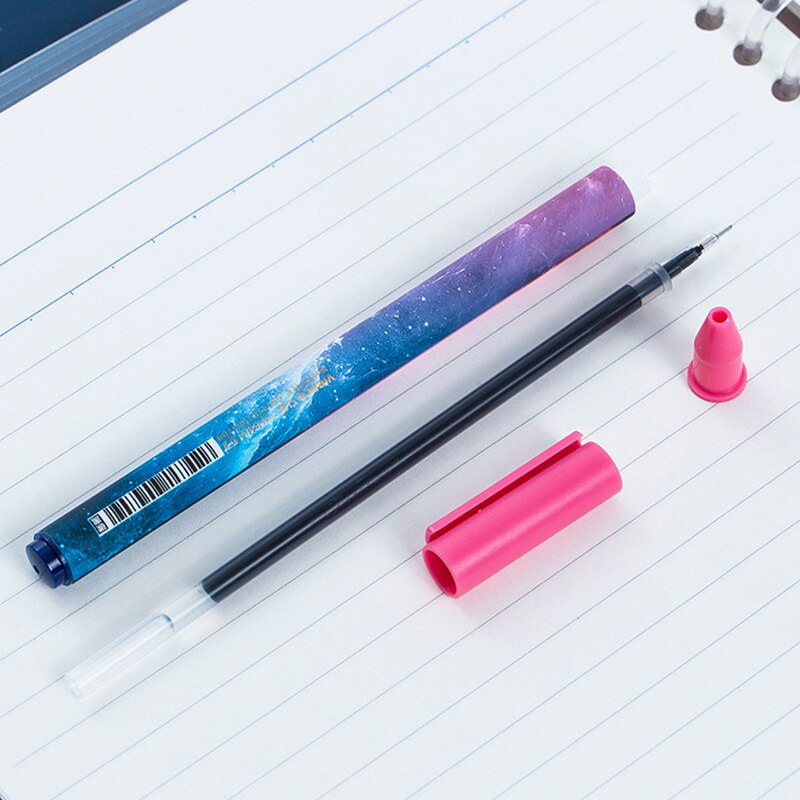 12 Stks/set 0.5 Mm Constellation Gel Pennen Leuke Star Universe Zwarte Kern Pennen Voor Meisje School Kantoorartikelen Koreaanse briefpapier