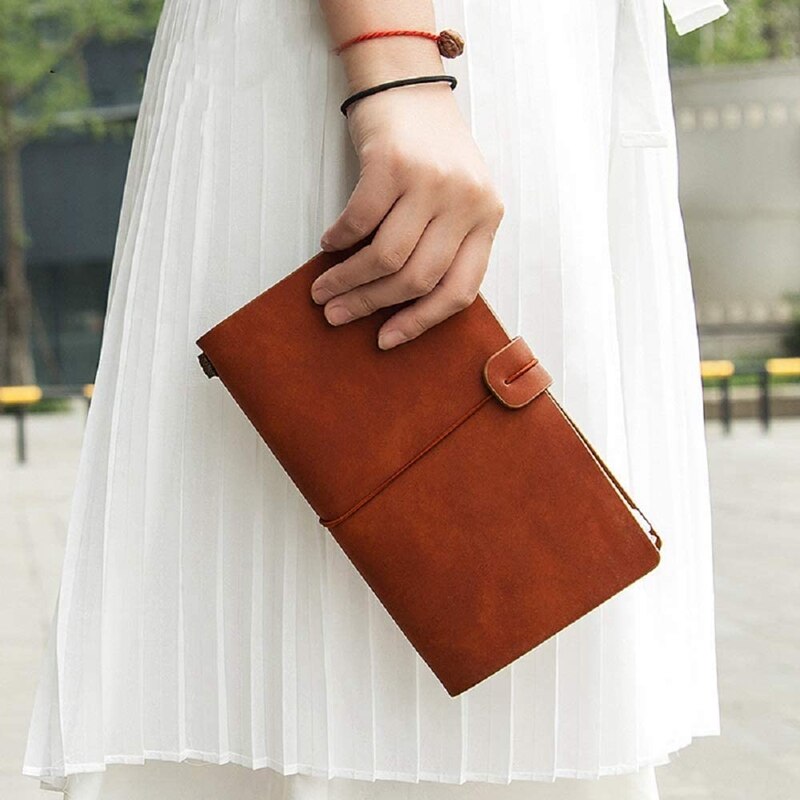 to My Granddaughter Journal,100 Page Refillable Retro Leather Cover Notebook,Graduation Back to School for Girls