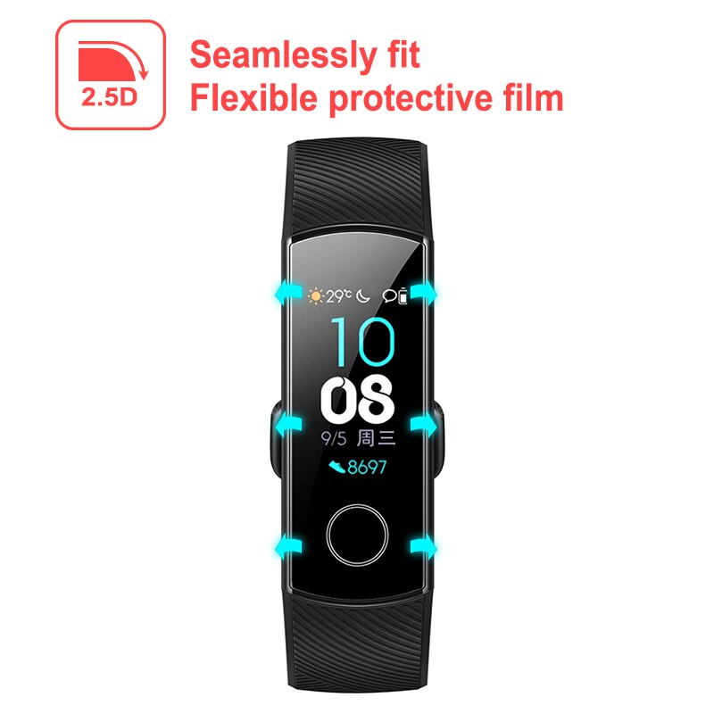 12 stücke Weiche Filme honor band 5 screen protector Film Für huawei honor band 4 band4 band5 smart armband uhr nicht gehärtetem glas