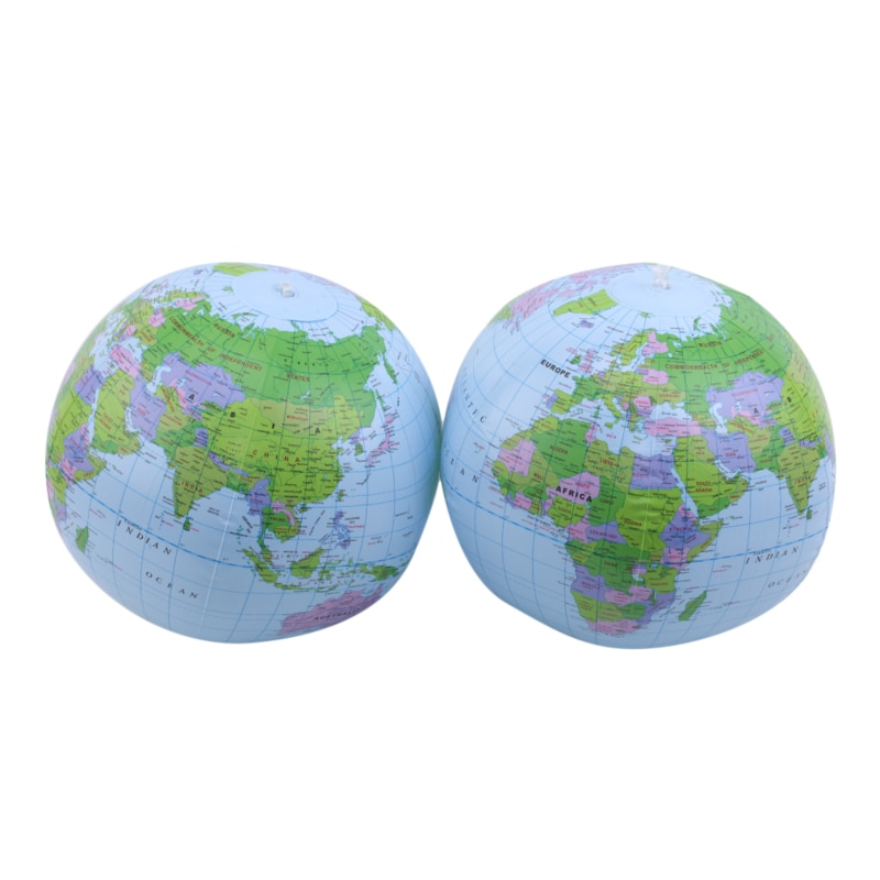 Il globo gonfiabile del mondo di 32CM insegna al pallone da spiaggia del pallone della mappa del giocattolo di biologia di istruzione