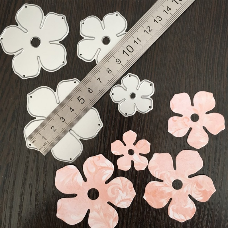 Rose Flower Metal Cutting Dies Stencils For Scrapbooking Photo Album Decoration Embossing Paper Card Craft Template Folder Suit