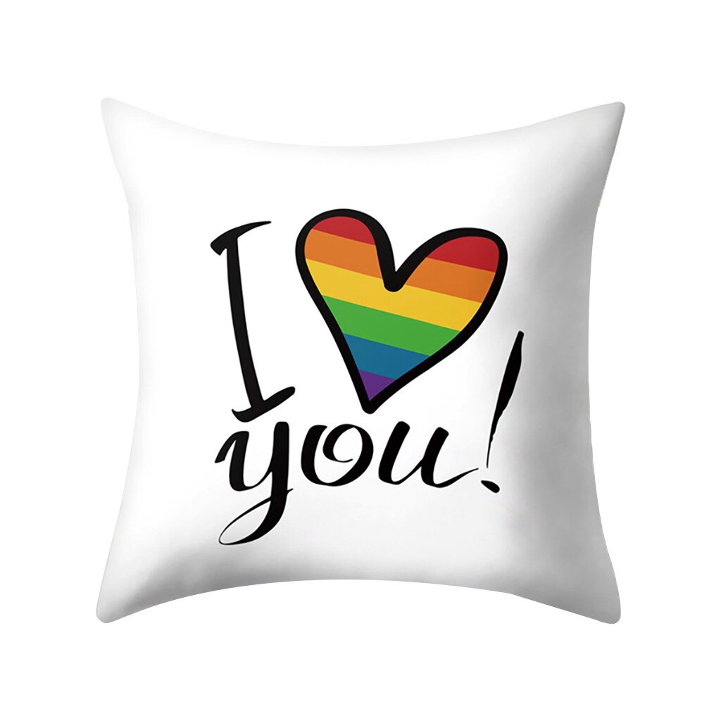 Pasen Pride Regenboog Kamer Kussensloop En Een Sterke Worp Kussensloop Sofa Decoratie Подушка Kussensloop Carhome Decoratie: A